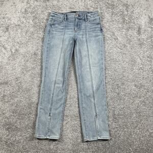 White House Black Market Jeans Womens 2 High Rise Slim Crop Sculpt Light Wash